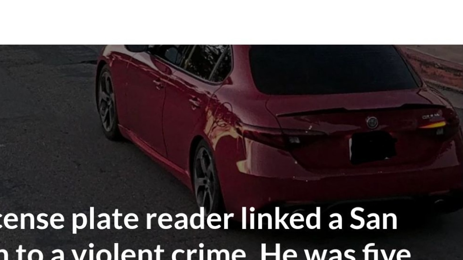 Source report on the San Diego false-positive police stop
