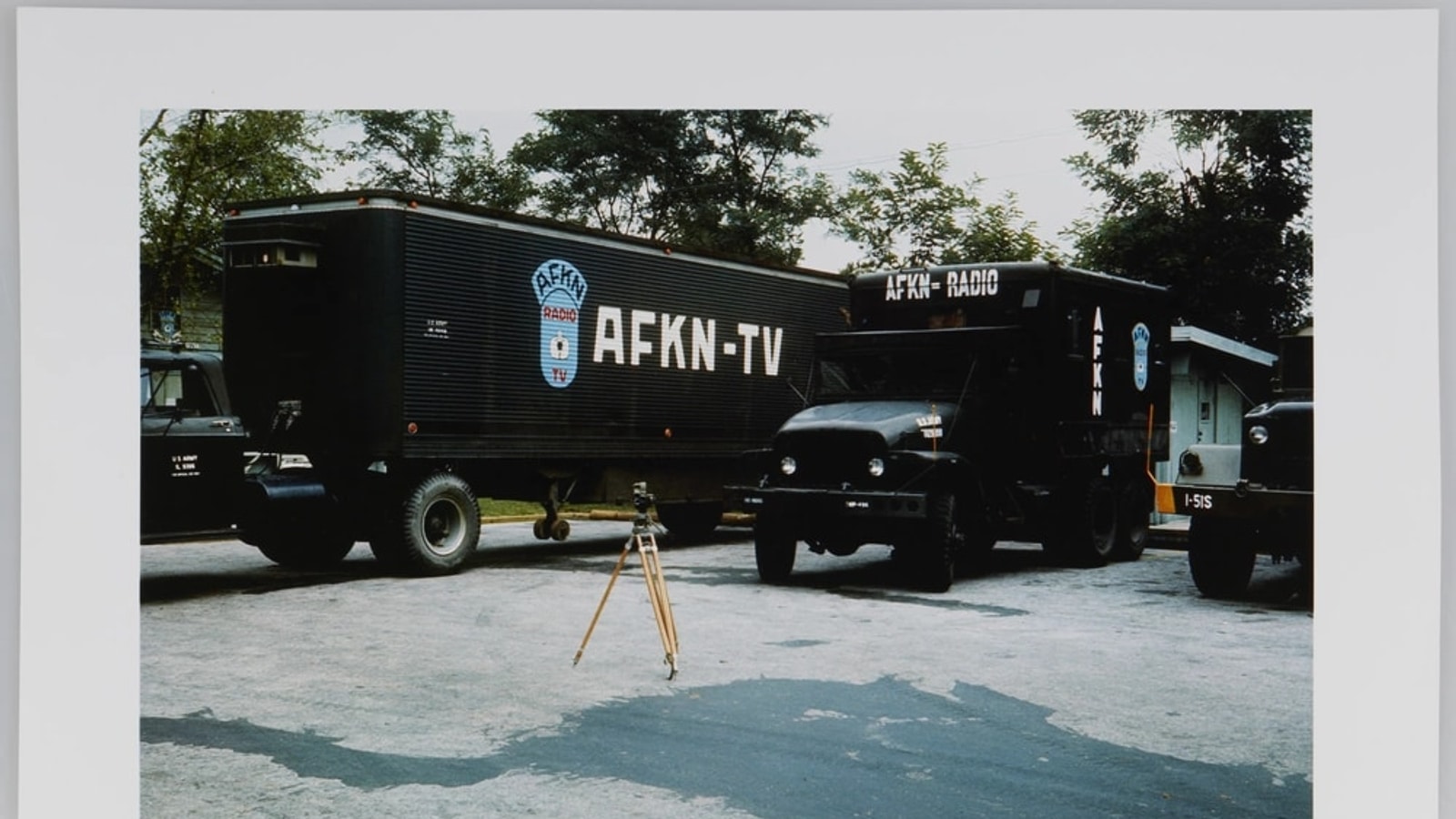 Period mobile radio studio and transmitter equipment from around 1960