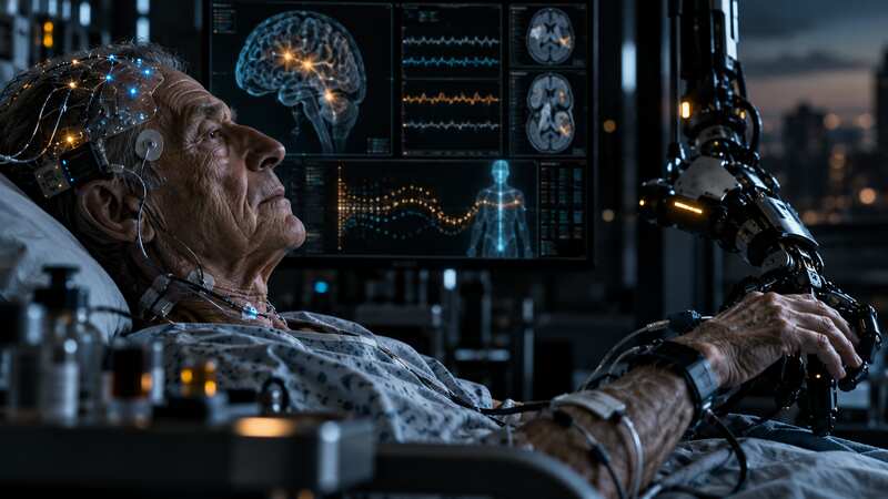 Clinical neural interfaces and assistive robotics extending function across biological aging