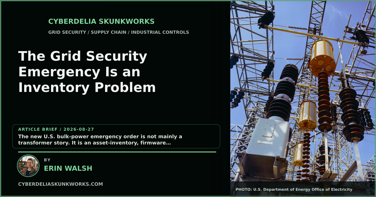 Bulk-power grid security and supply-chain analysis
