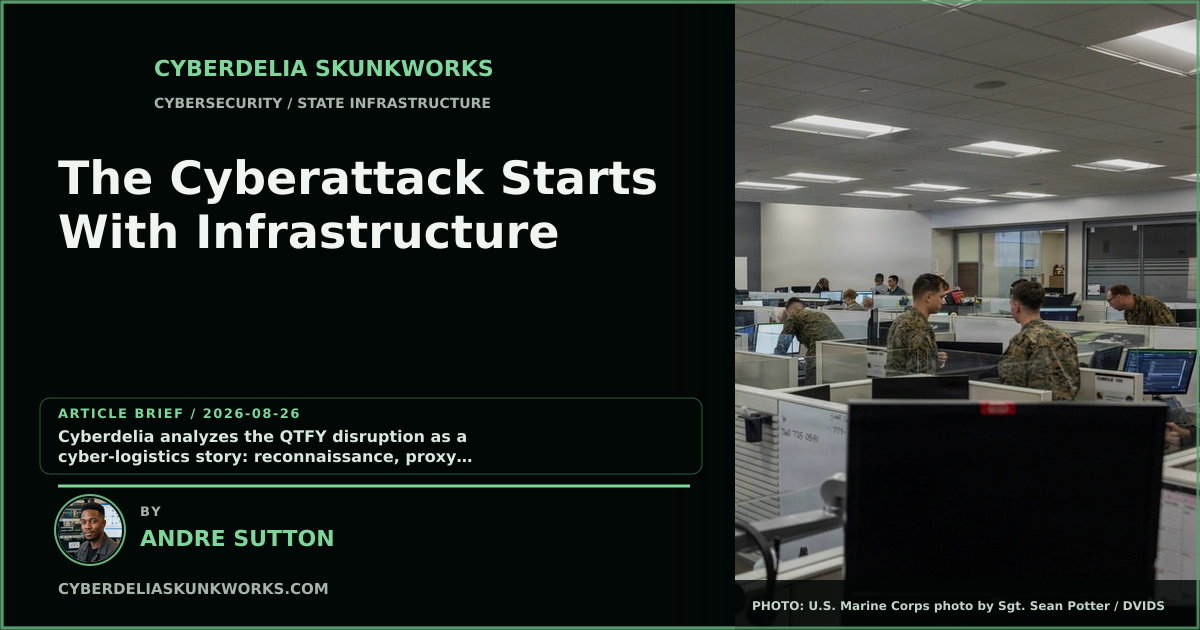 Cyberattack infrastructure analysis