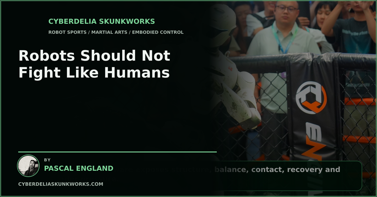 Robots Should Not Fight Like Humans.